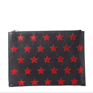 SAINT LAURENT Calfskin Star Rider Pouch/Bag